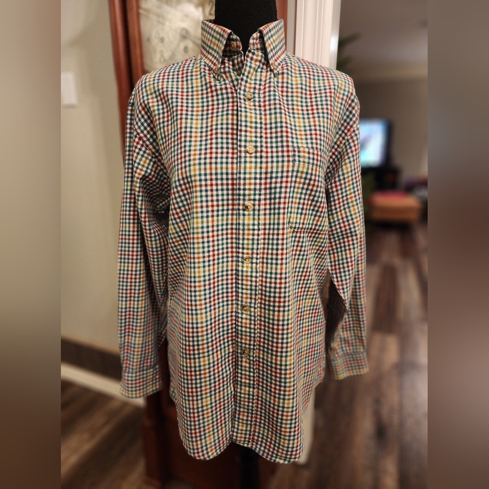 Viyella button-down shirt, size small, multicolor